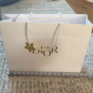 Baby Dior White Bag + Box with ribbon and tissue paper